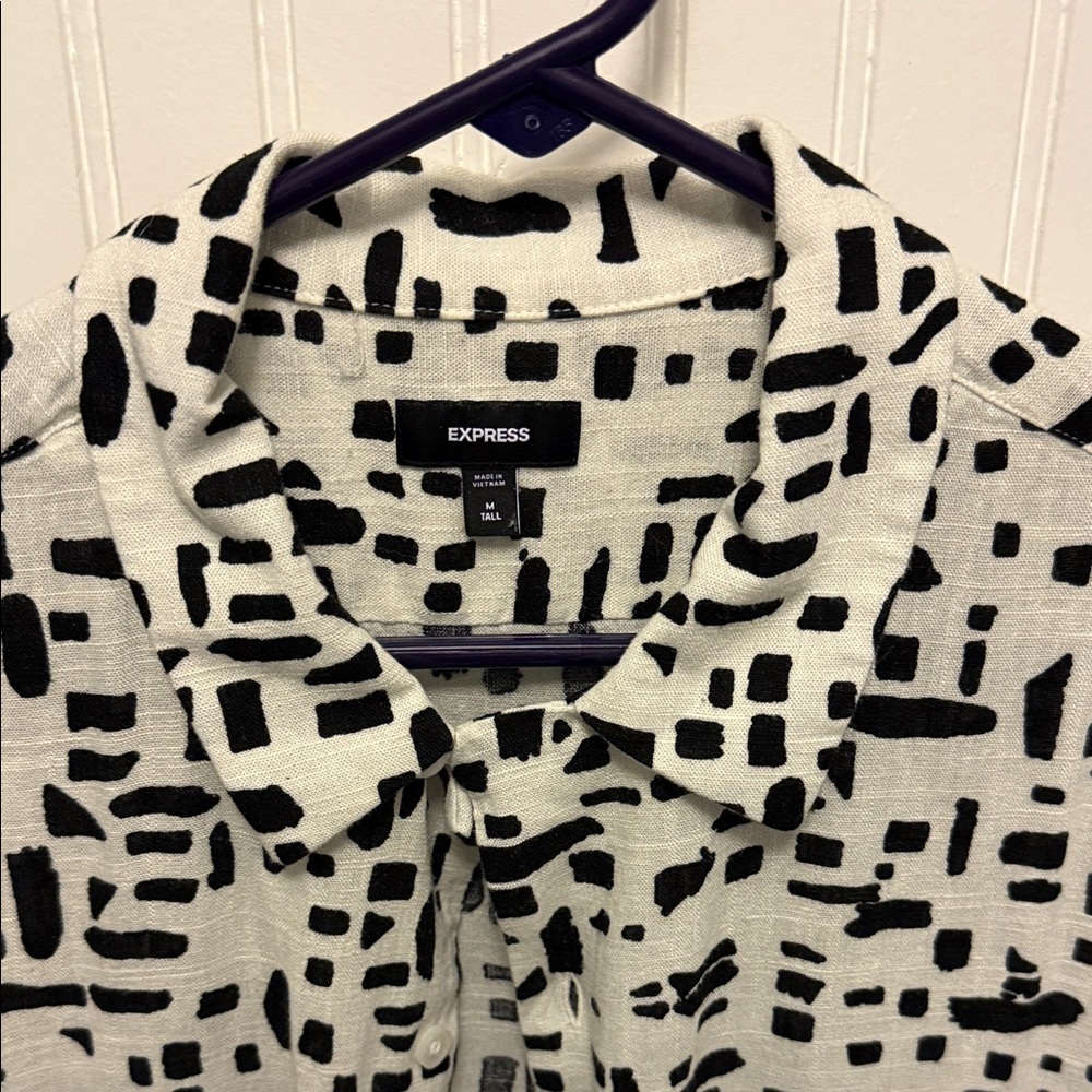 Express Monochrome Geometric Shirt